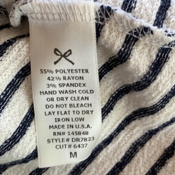 Everly medium navy and cream striped tank dress - Picture 3 of 13